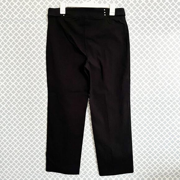 ZAC & RACHEL Black Cropped Pull-On Pants, Size 10 (NWOT) - Picture 4 of 7